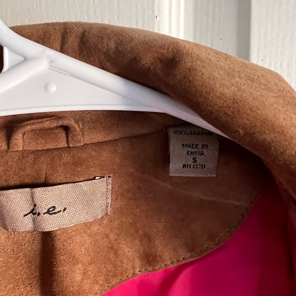 I.E. 100% Leather Brown Coat - Picture 4 of 6